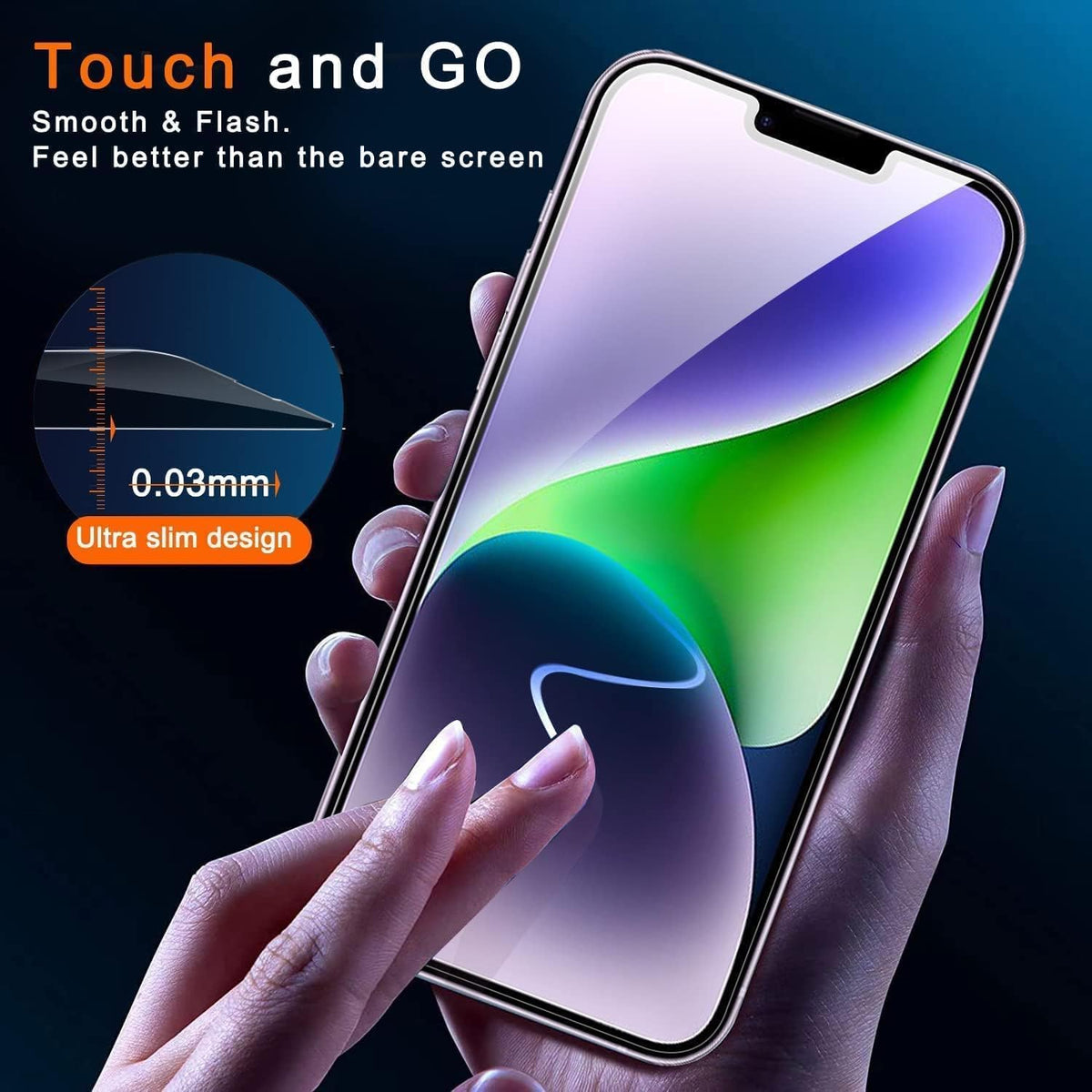 Ferilinso Camera Lens Protector for iPhone 14/15/14 Plus/15 Plus/13/13 Mini