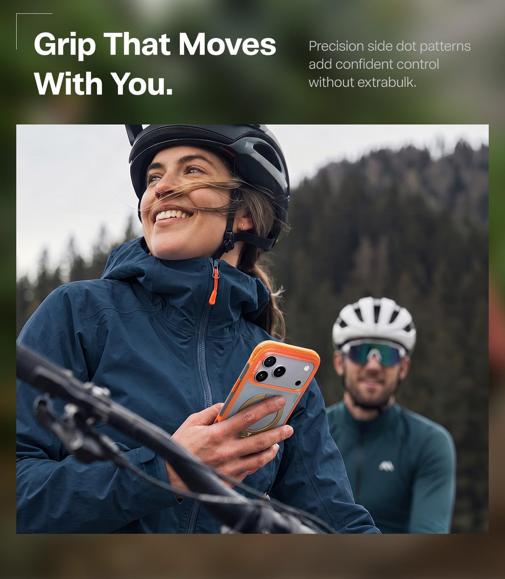 TORRAS Ostand Q3 Air for iPhone 15 Pro Max Case with Stand, Shockproof