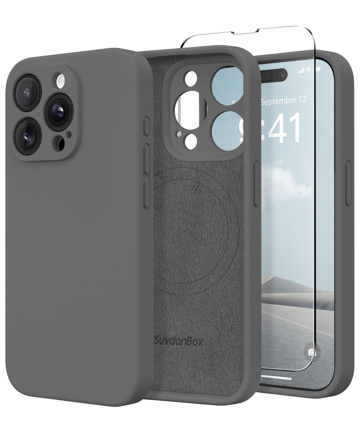 Magnetic for iPhone 12 Case Silicone White