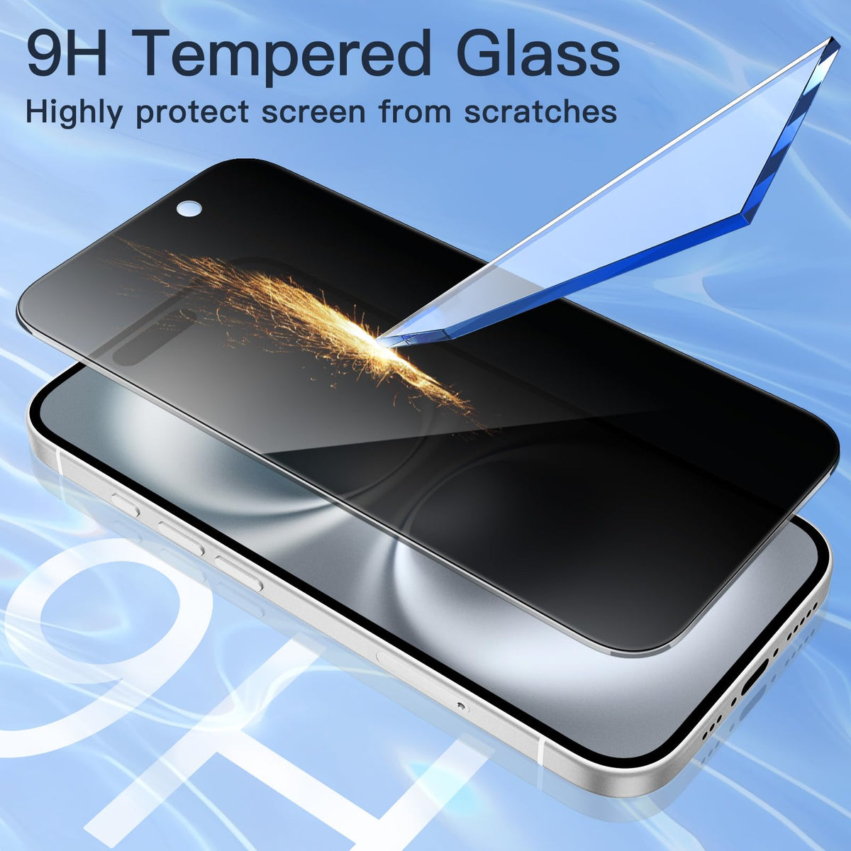 JETech Privacy Screen Protector for iPhone 18 Pro, 2-Pack