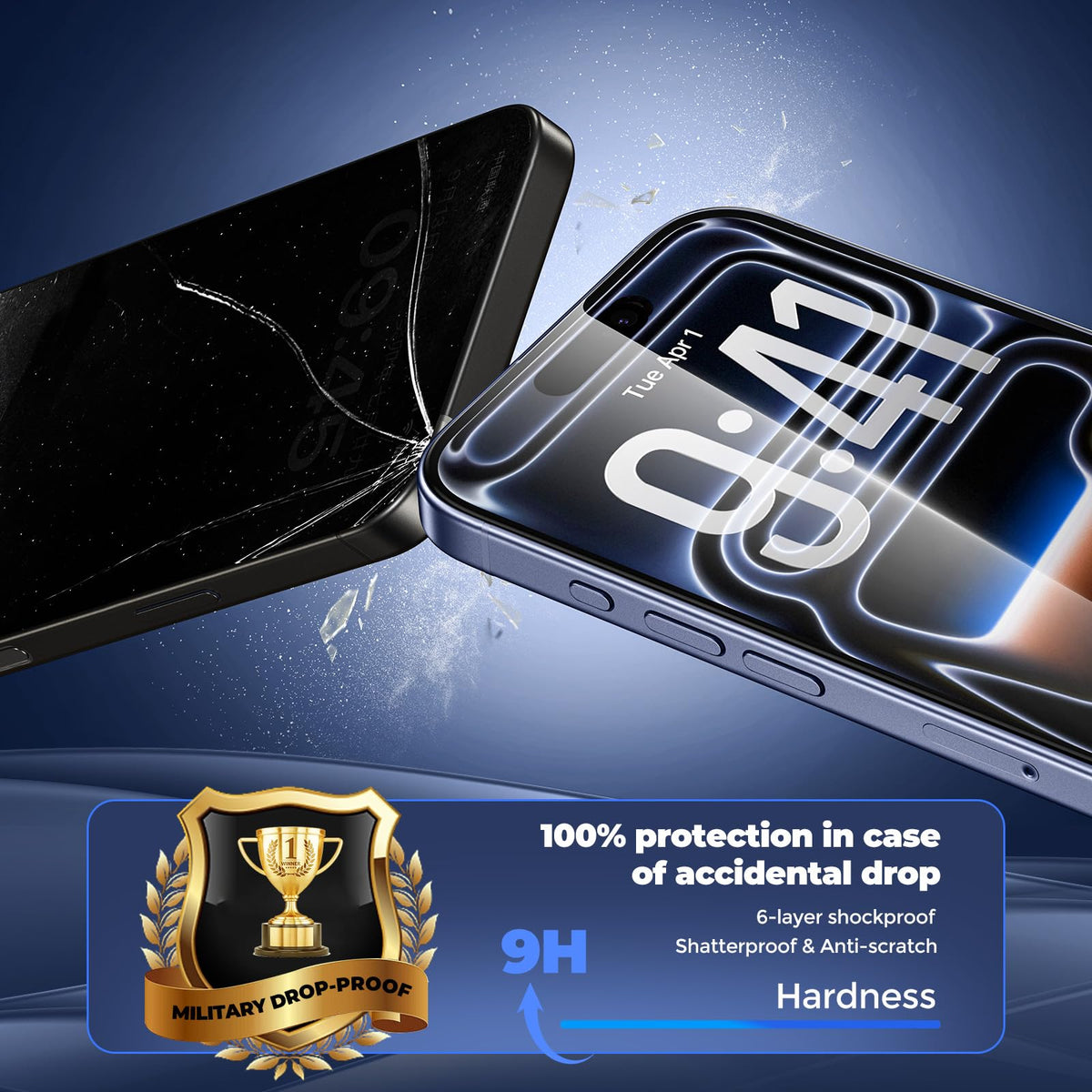 UNBREAKcable Privacy Screen Protector for iPhone 16 Pro Max, Full Coverage
