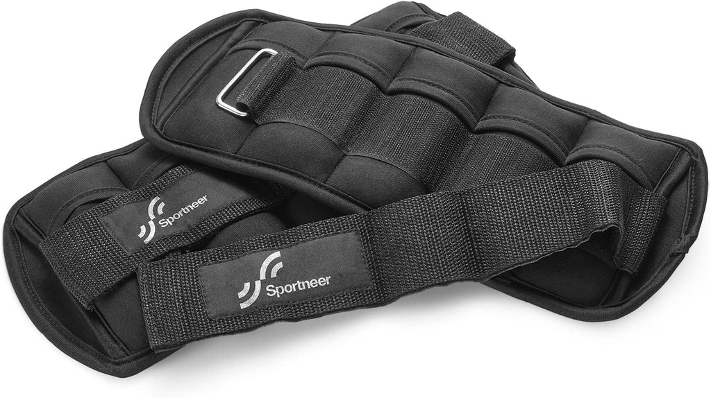 Sportneer Adjustable Ankle Weights, 2-10 lb per Pair, Removable Weights