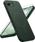 FNTCASE for iPhone 17E/16E Case Matte Green: Compatible with MagSafe