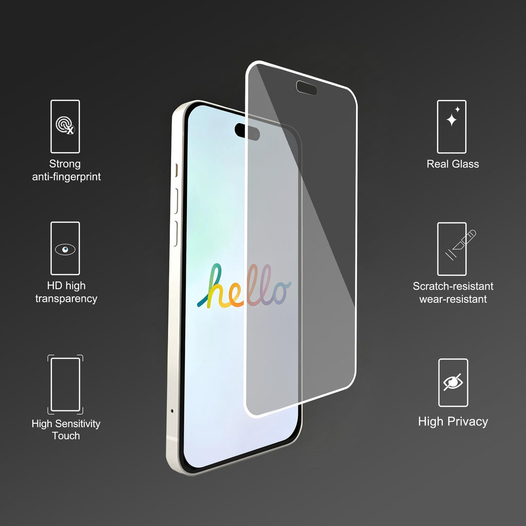 Ailun Privacy Screen Protector iPhone 17e/16e/14/13/13 Pro, 2 Pack