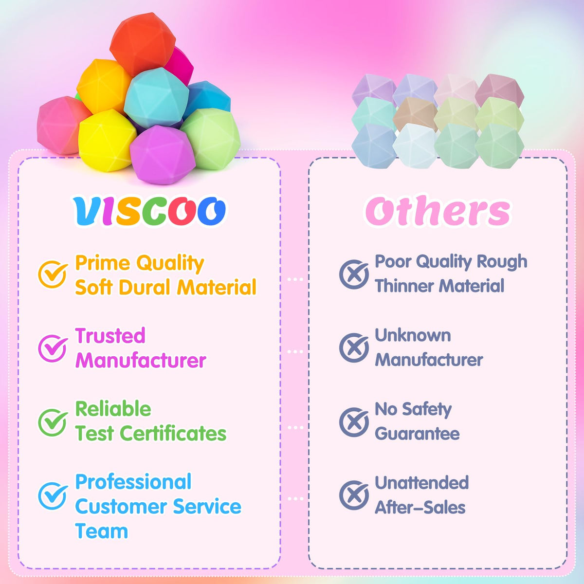 VISCOO 12 Pack Slow Rising Stress Cube, Stress Balls Fidget Squishy Toys
