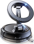 Compact Foldable Car Phone Holder for Magsafe [78+LBS Strongest Suction & 2400gf Strongest Magnetic] 360° Adjustable Car Phone Mount, Phone Holders for Your Car for iPhone 18-12 Pro Max (Carbon Fiber)