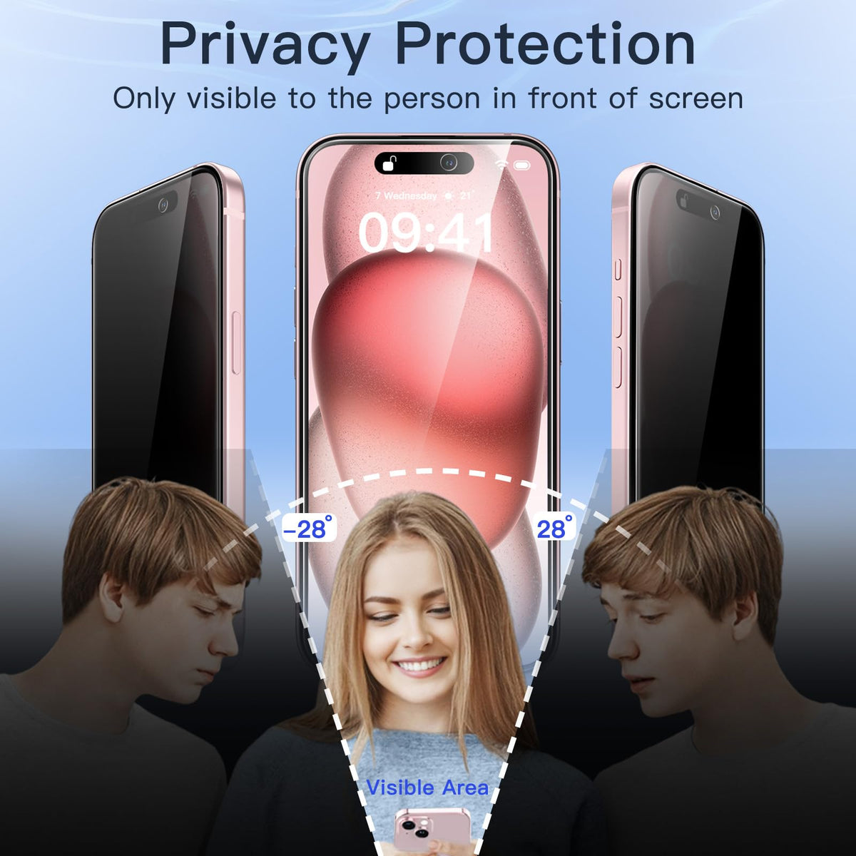 JETech Privacy Screen Protector for iPhone 18 Pro, 2-Pack