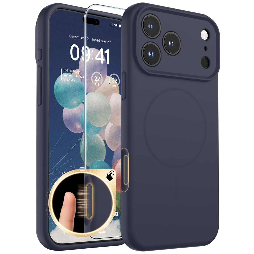 SUPFINE Silicone & Magnetic for iPhone 17 Pro Max Case White