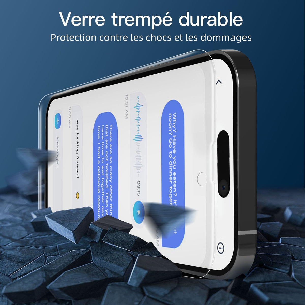 NEW'C for iPhone 16, iPhone 15 Screen Protector Installation Tool Included