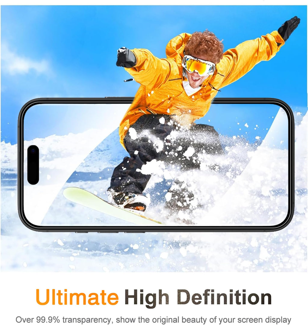 Wiaocit Privacy Screen Protector for iPhone 18 Pro, Tempered Glass