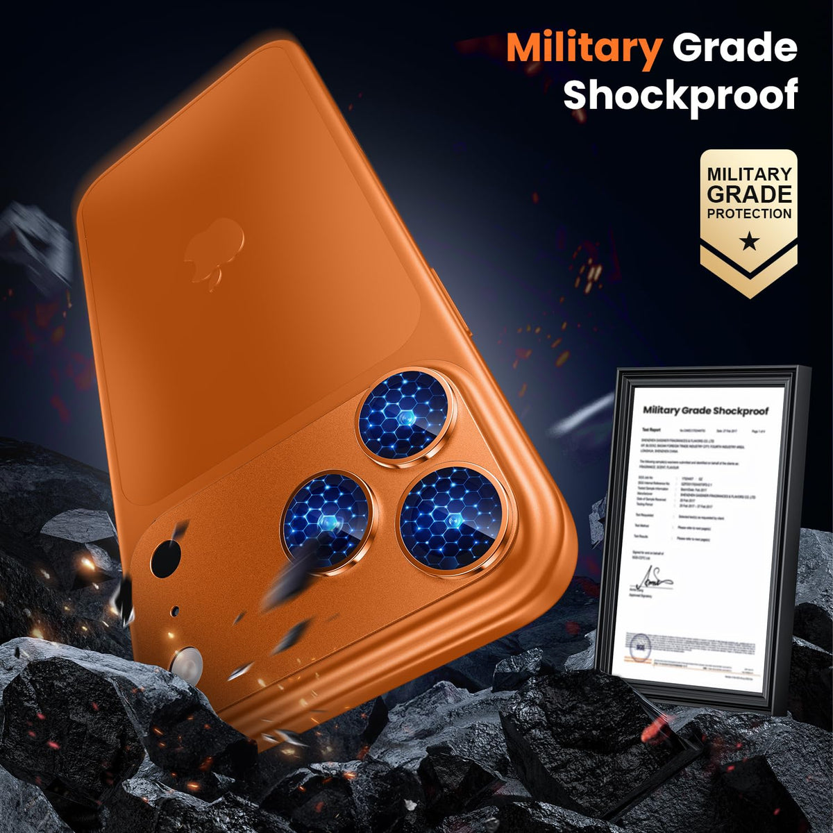 WSKEN for iPhone 17 Pro Max Camera Lens Protector - Military Grade Design