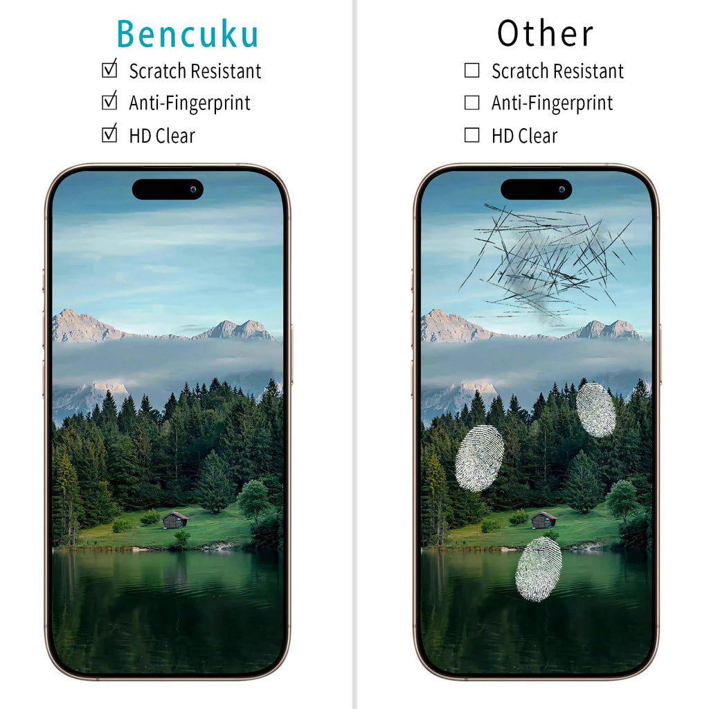2 Pack Screen Protector for iPhone 16 Pro Max Tempered Glass