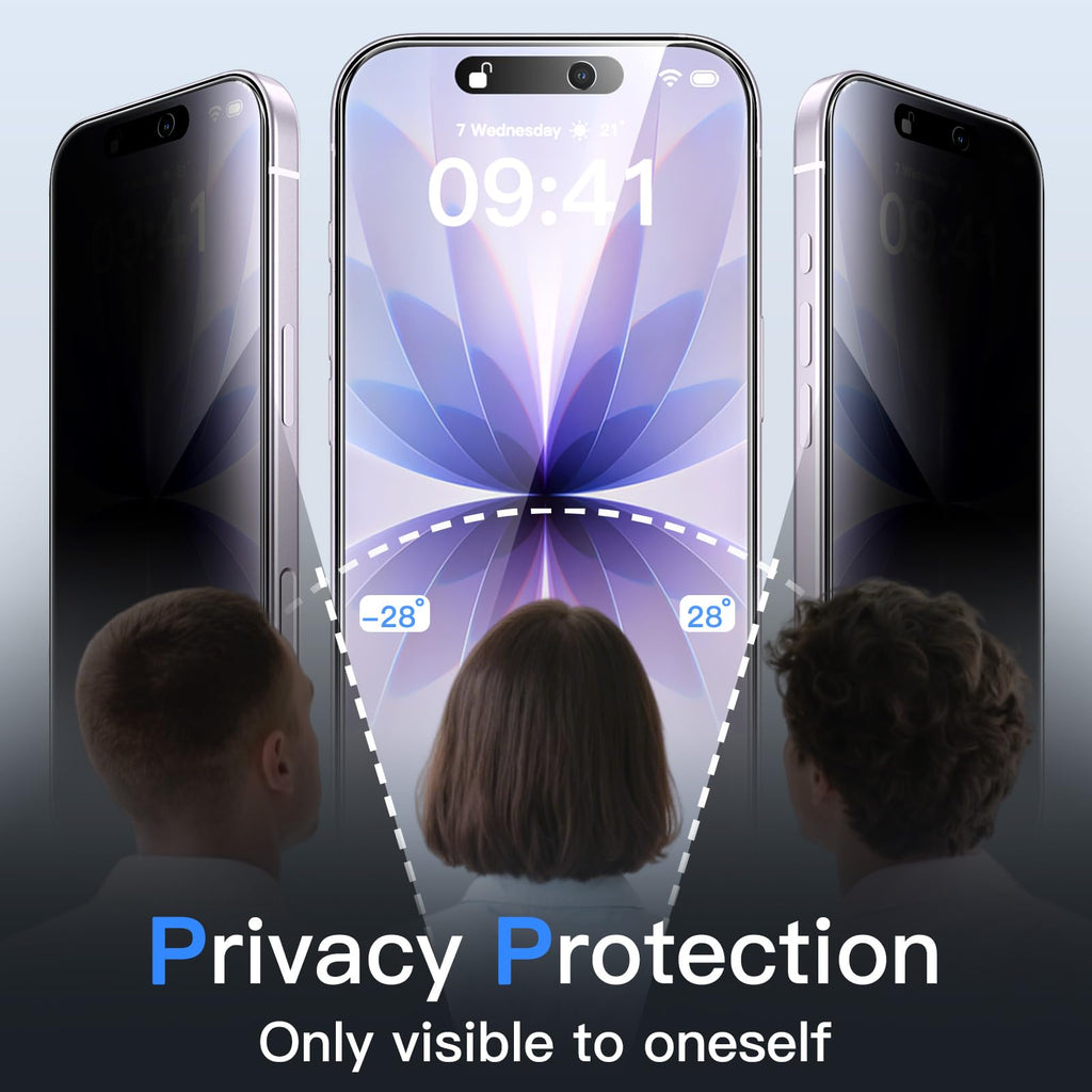 JETech Privacy Screen Protector for iPhone 18 Pro, 2-Pack