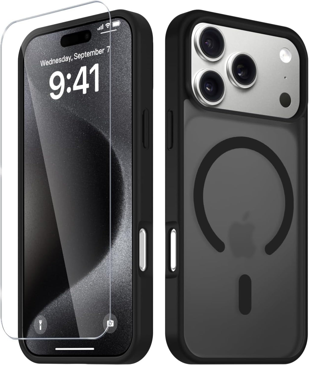 YENAPOON for iPhone 18 Pro Max Case/iPhone 17 Pro Max Case Magnetic, Black