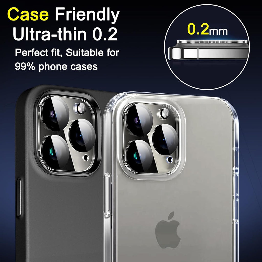 Ferilinso 3 Pack Privacy Screen Protector for iPhone Duo, Tempered Glass