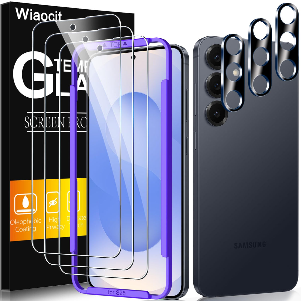 Wiaocit Tempered Glass Screen Protector for Samsung Galaxy A17 5G