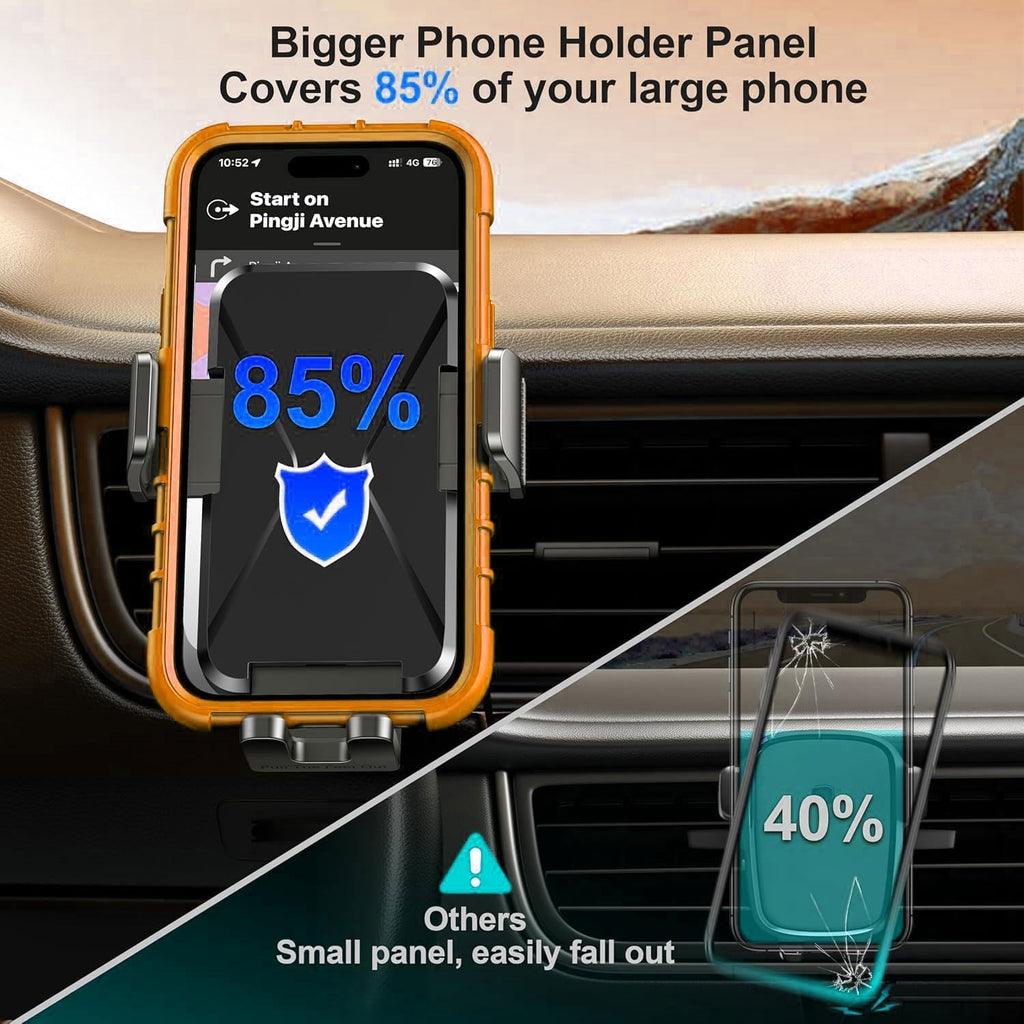 Qifutan Phone Holders for Your Car with Military-Grade Suction Phone Stand for Car [Super Stable] Automobile Car Mount for iPhone Universal Car Dashboard Windshield Mount Fit iPhone Smartphones