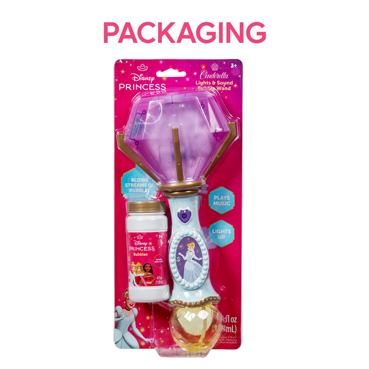Little Kids Paw Patrol Marshall Light and Sound Musical Bubble Wand, Includes Bubble Solution