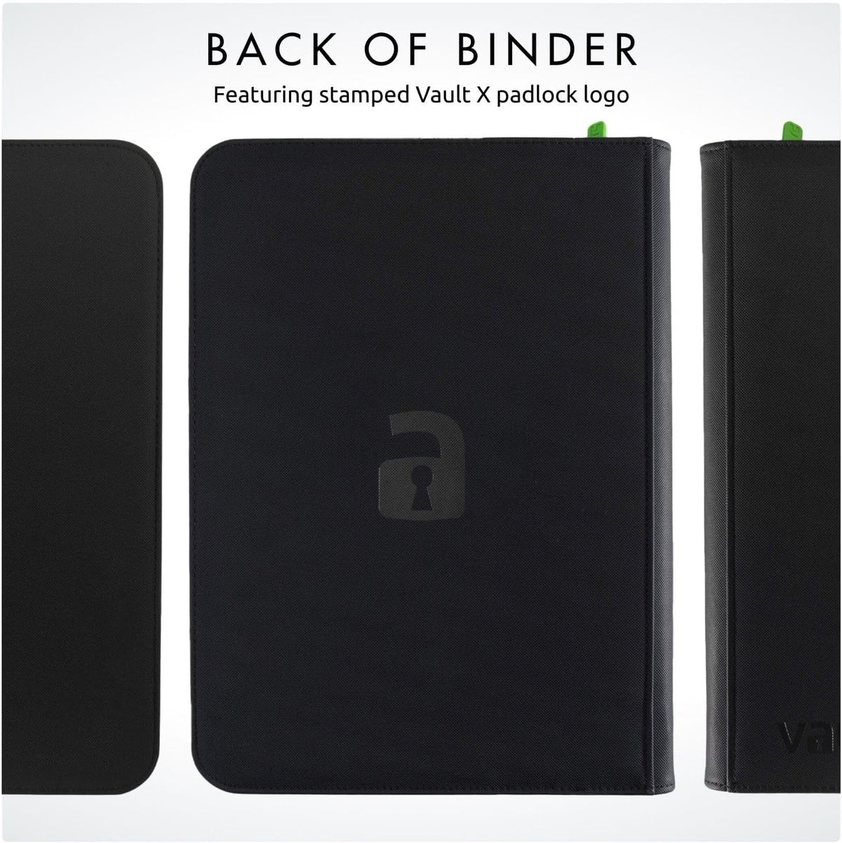 Vault X 9 Pocket Zip Trading Card Binder 360 Cards Exo-Tec (Black)