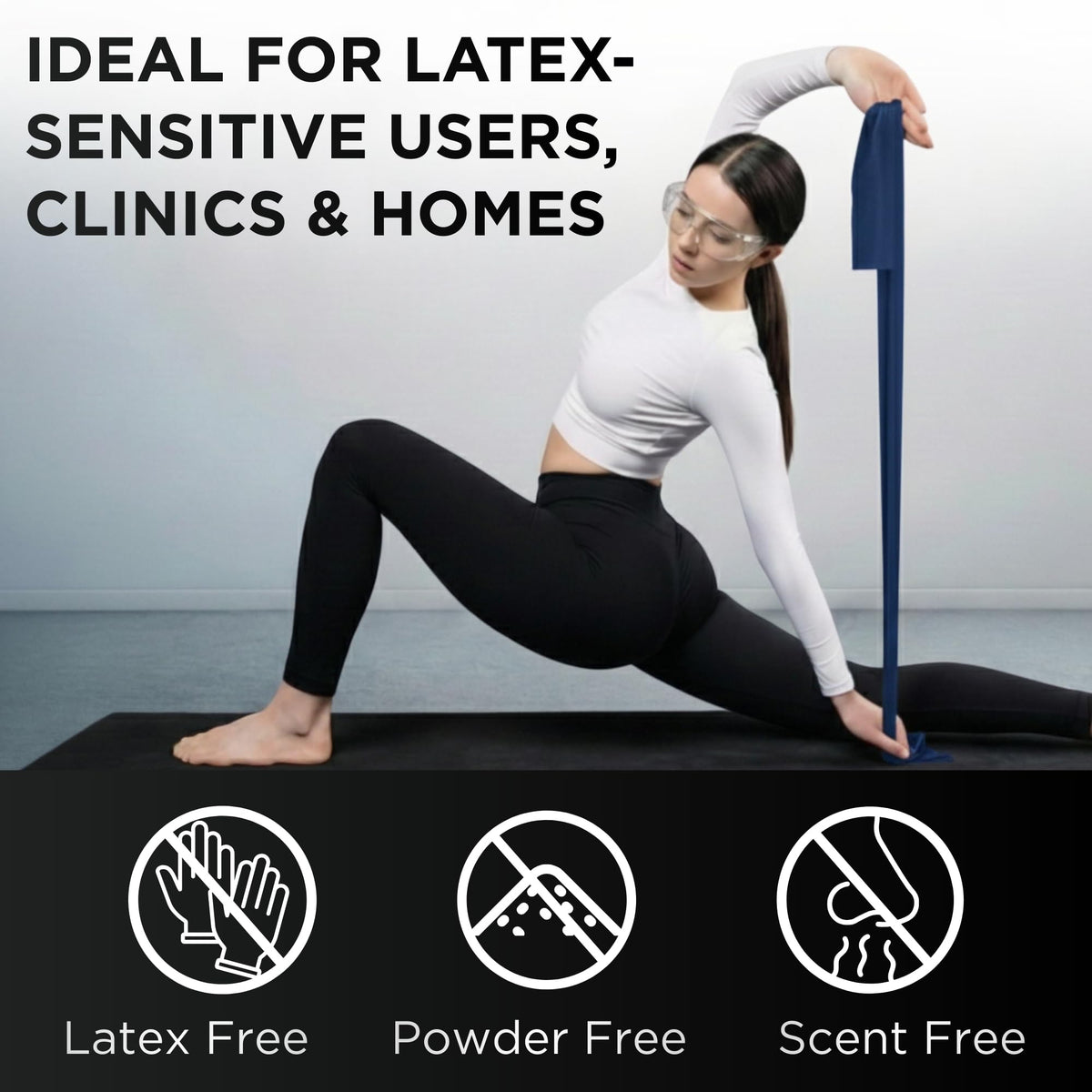 THERABAND Resistance Bands Set, Elastic Bands for Exercise & Physical Therapy, Strength Training for Upper & Lower Body Fitness