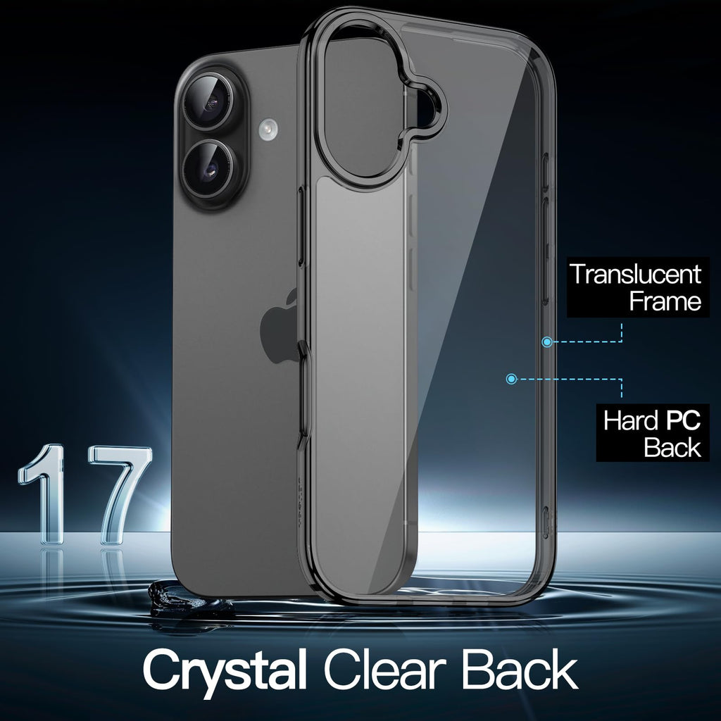 JETech Case for iPhone 17 Pro Max, Anti-Yellowing, Black