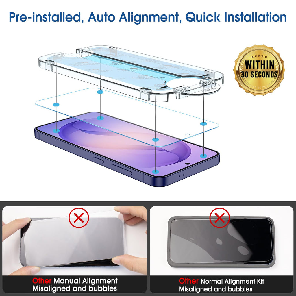 amFilm OneTouch for Samsung Galaxy S24 Ultra Screen Protector TemperedGlass