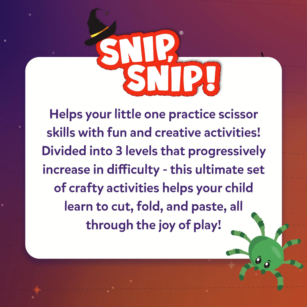 Skillmatics Snip Snip, Scissor Skills, Felt Craft Activity, Gift for Kids