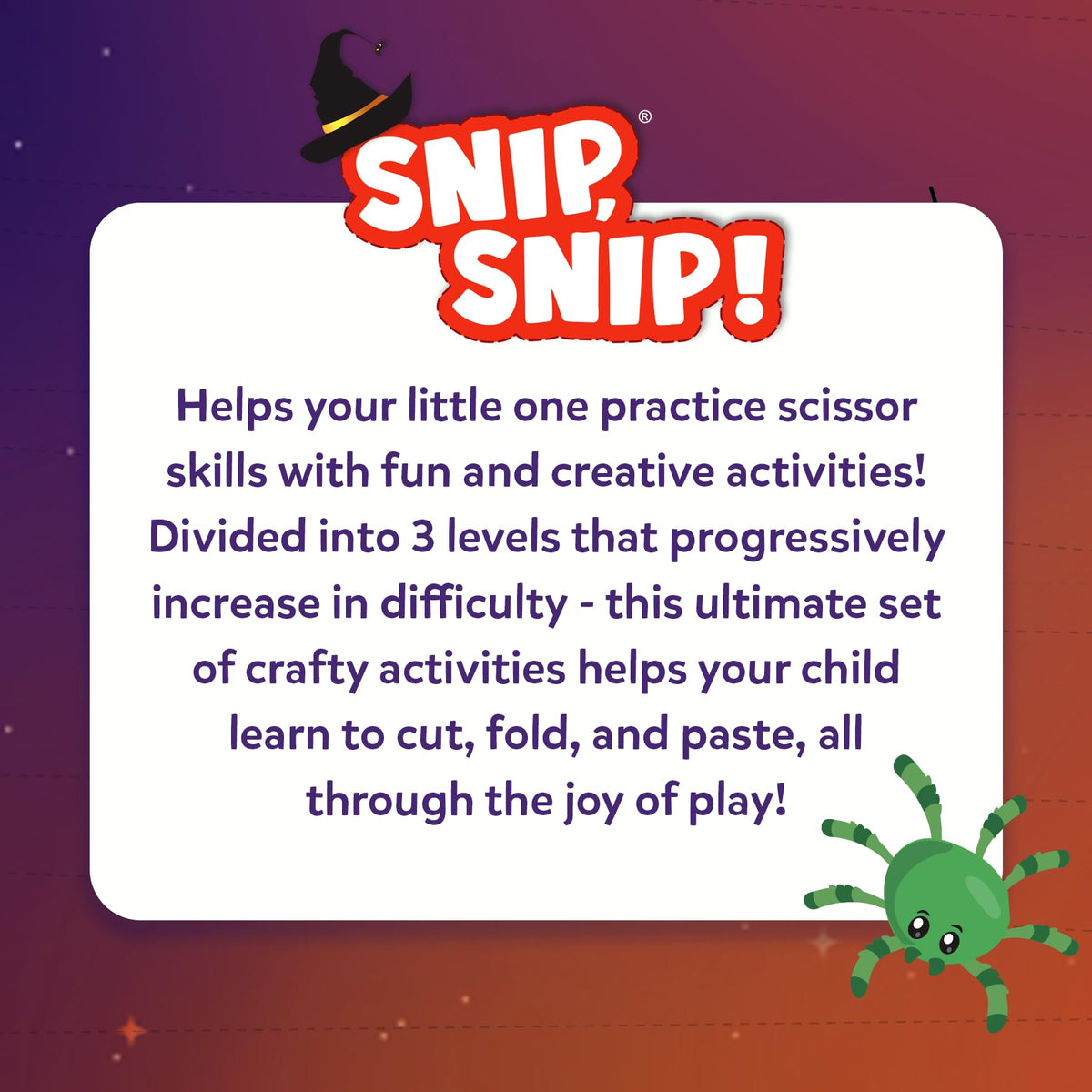 Skillmatics Snip Snip, Scissor Skills, Felt Craft Activity, Gift for Kids