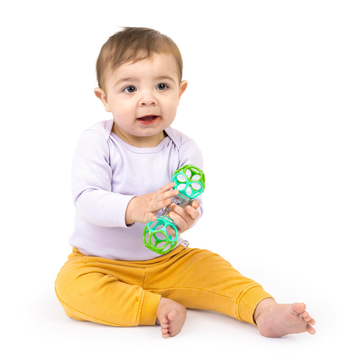 Bright Starts Rattle Barbell Toy, Ages 3M+, Sensory Play