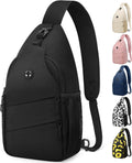 Pritent Crossbody Bags for Women Men Trendy Sling Bag Backpack Casual Chest Bag with Convertible Shoulder Strap