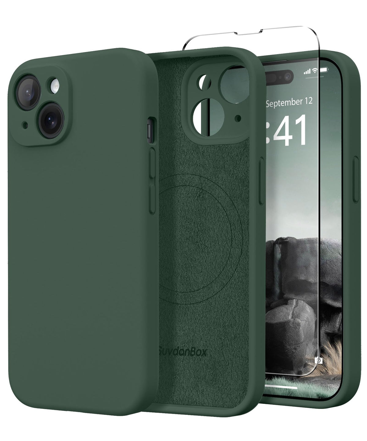 Magnetic for iPhone 12 Case Silicone White