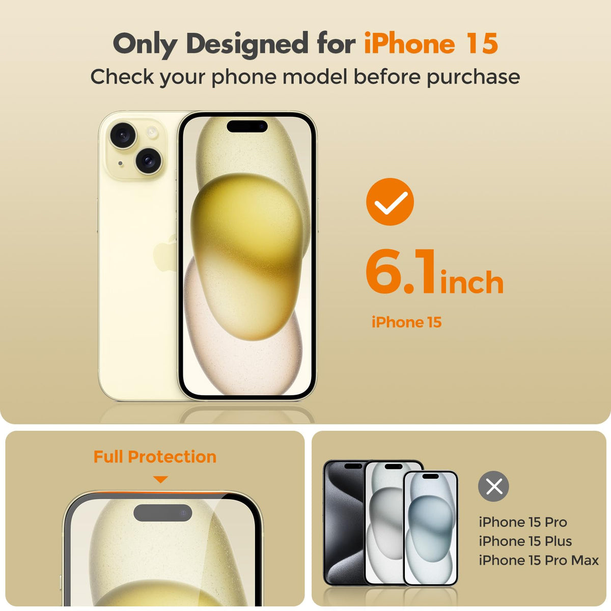 UNBREAKcable Privacy Screen Protector for iPhone 16 Pro Max, Full Coverage