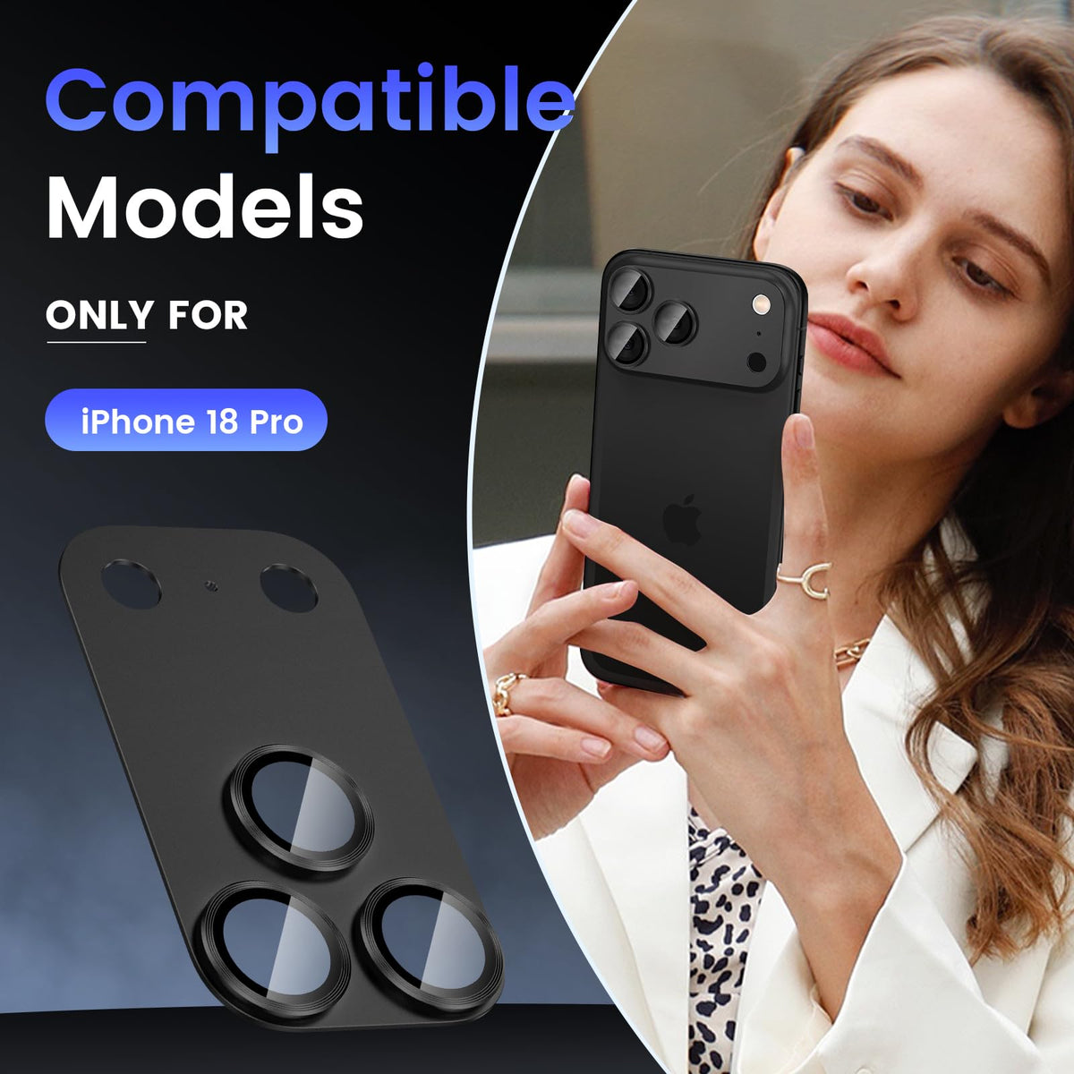 Tensea for iPhone 16 Pro Max/16 Pro/14 Pro Max/14 Pro Camera Lens Protector