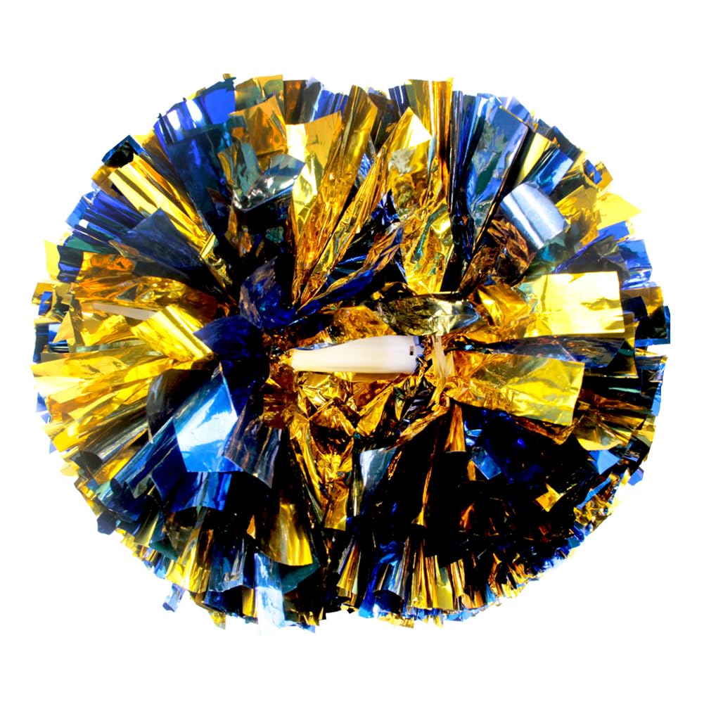 Hooshing 2/6/12PCS Pom Poms Cheerleading with Baton Handle Cheerleader Pompoms for Cheering Sports Games Dancing Party Team Spirit