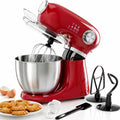 Kismile 5.5QT 12-Speed Electric Stand Mixer, Tilt Head Kitchen Mixer, Red