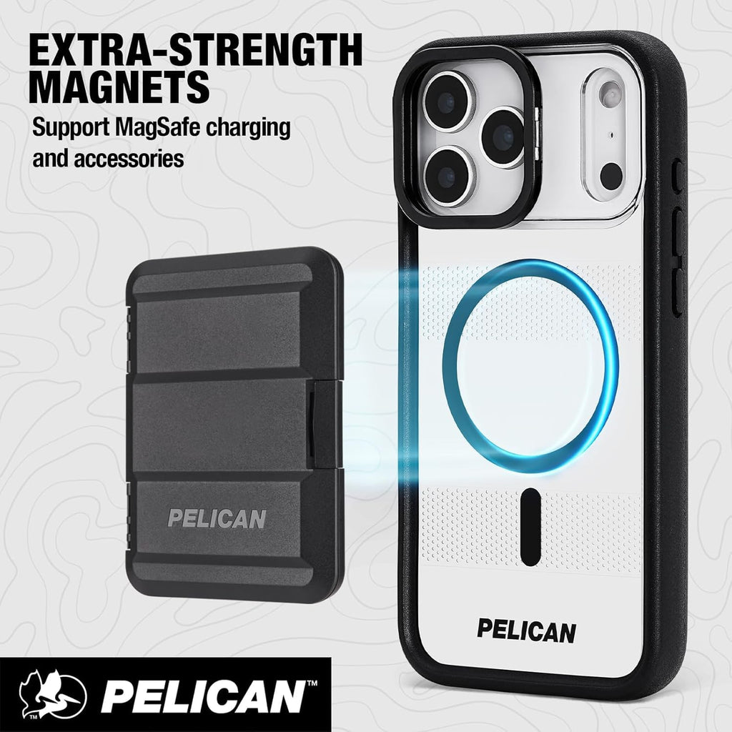 Pelican iPhone 17 Pro Case - MagSafe Phone Case -Ranger Frosted Clear/Black