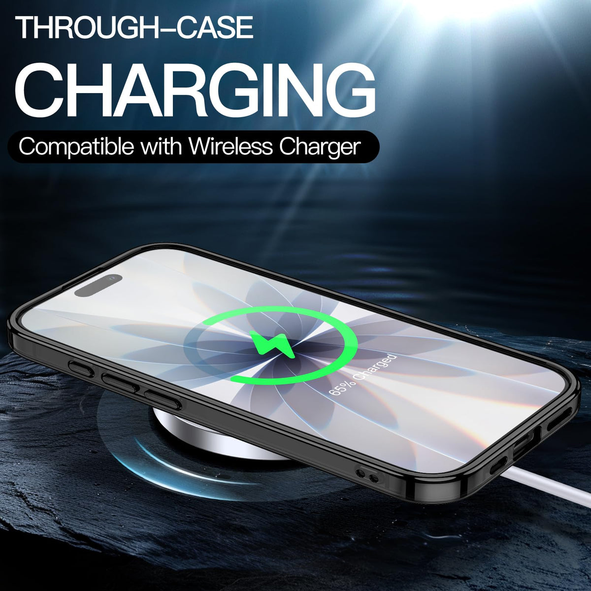 JETech Case for iPhone 17 Pro Max, Anti-Yellowing, Black