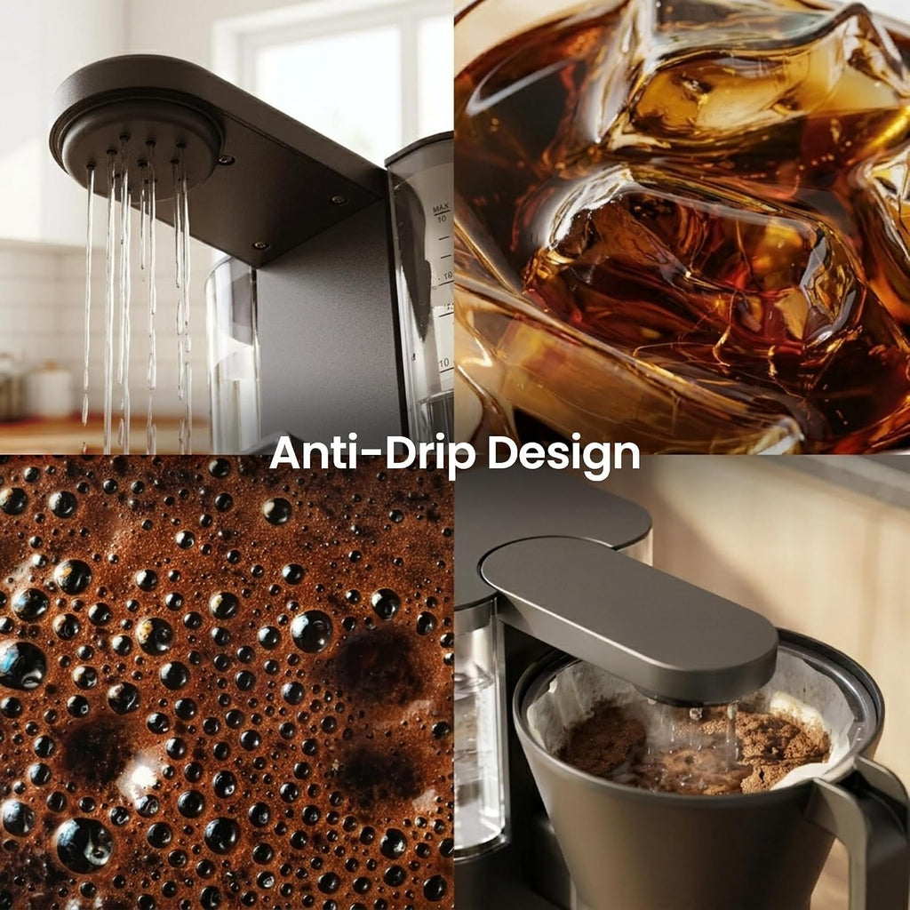 Kismile SCA-Certified 8-Cup Drip Coffee Maker with Pour-Over Control