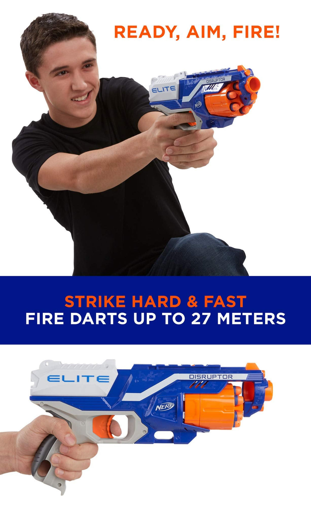 NERF Elite Disruptor Dynamic Green Dart Blaster