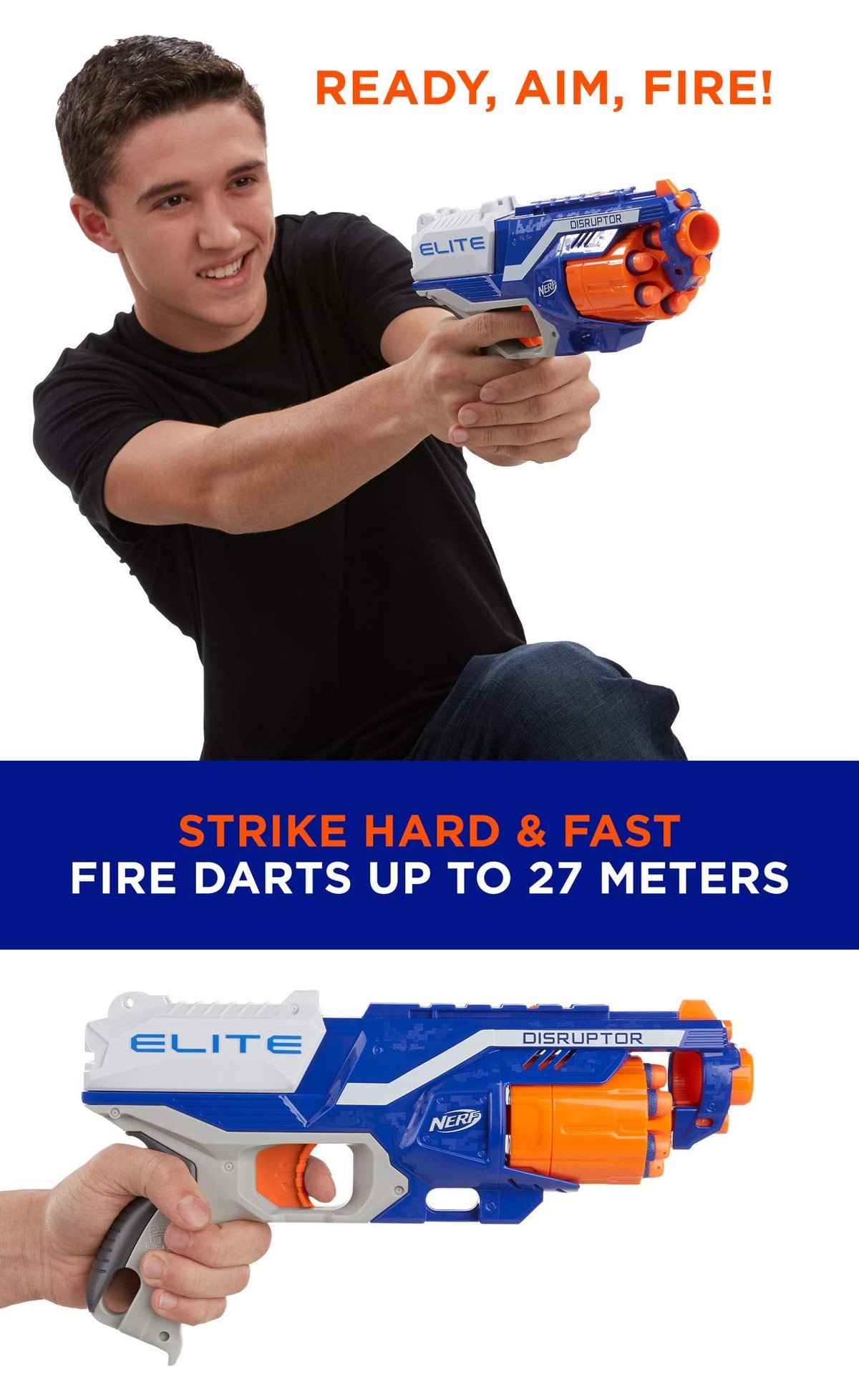 NERF Elite Disruptor Dynamic Green Dart Blaster