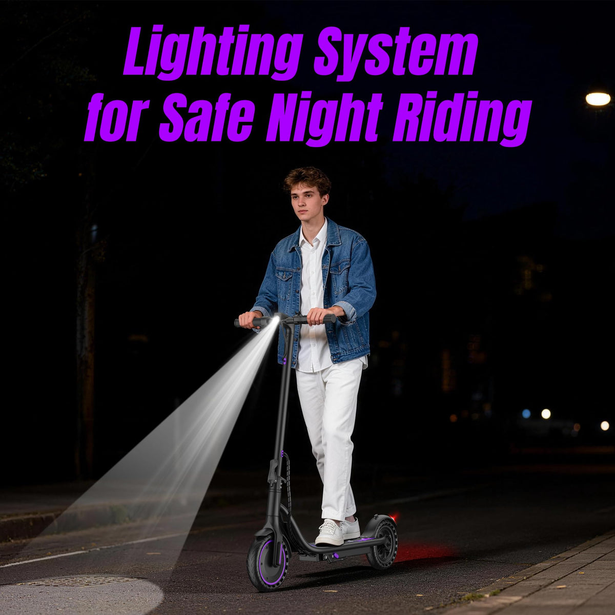 VOLPAM Electric Scooter, 350W/500W Motor, 21/28/40 Miles Long Range
