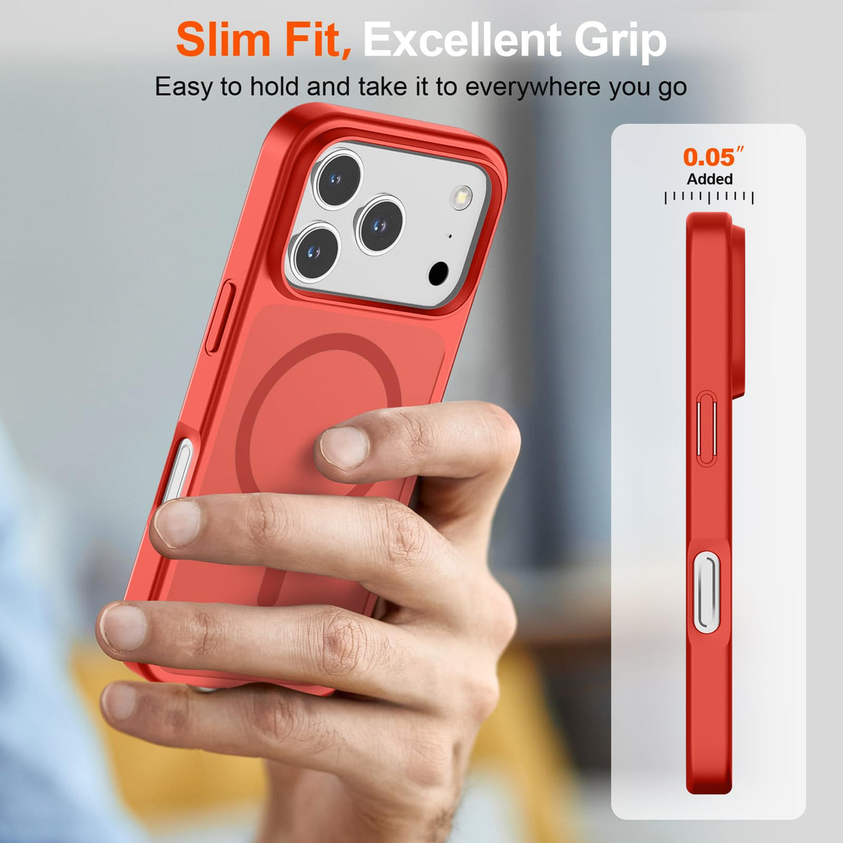 SUPFINE Magnetic for iPhone 18 Pro Max/17 Pro Max Case Dark Blue