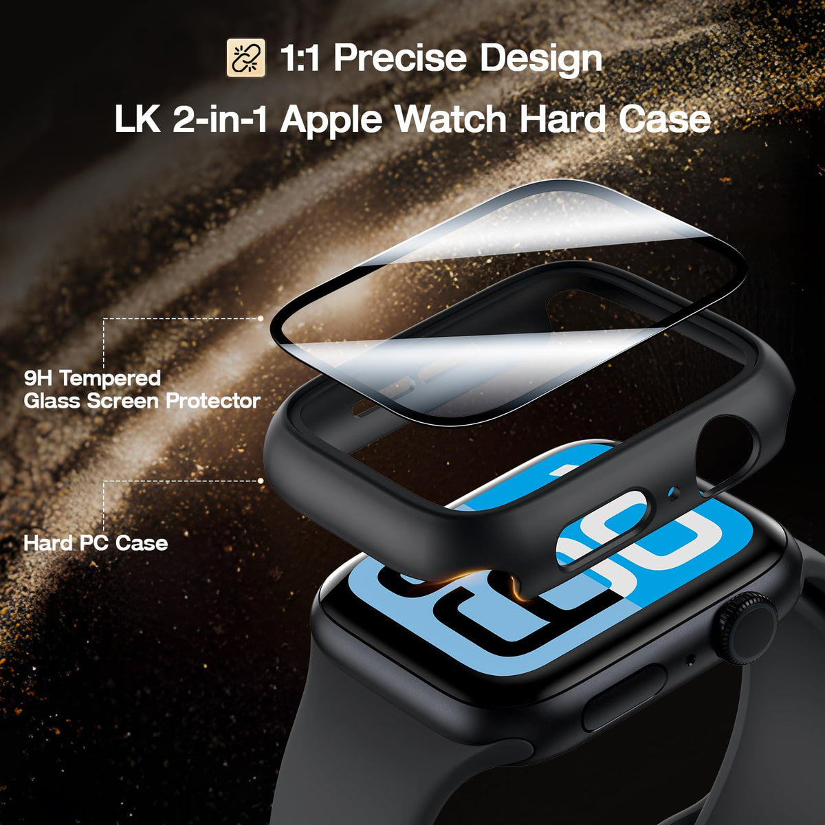 LK 6Pcs for Apple Watch Series 12/Series 11/Series 10 46mm Screen Protector