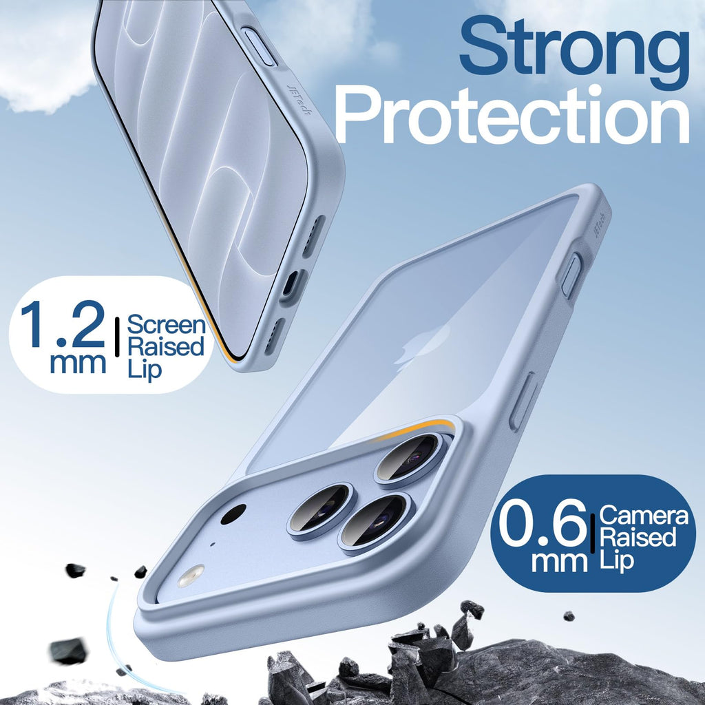 JETech Case for iPhone 17 Pro Max, Anti-Yellowing, Black