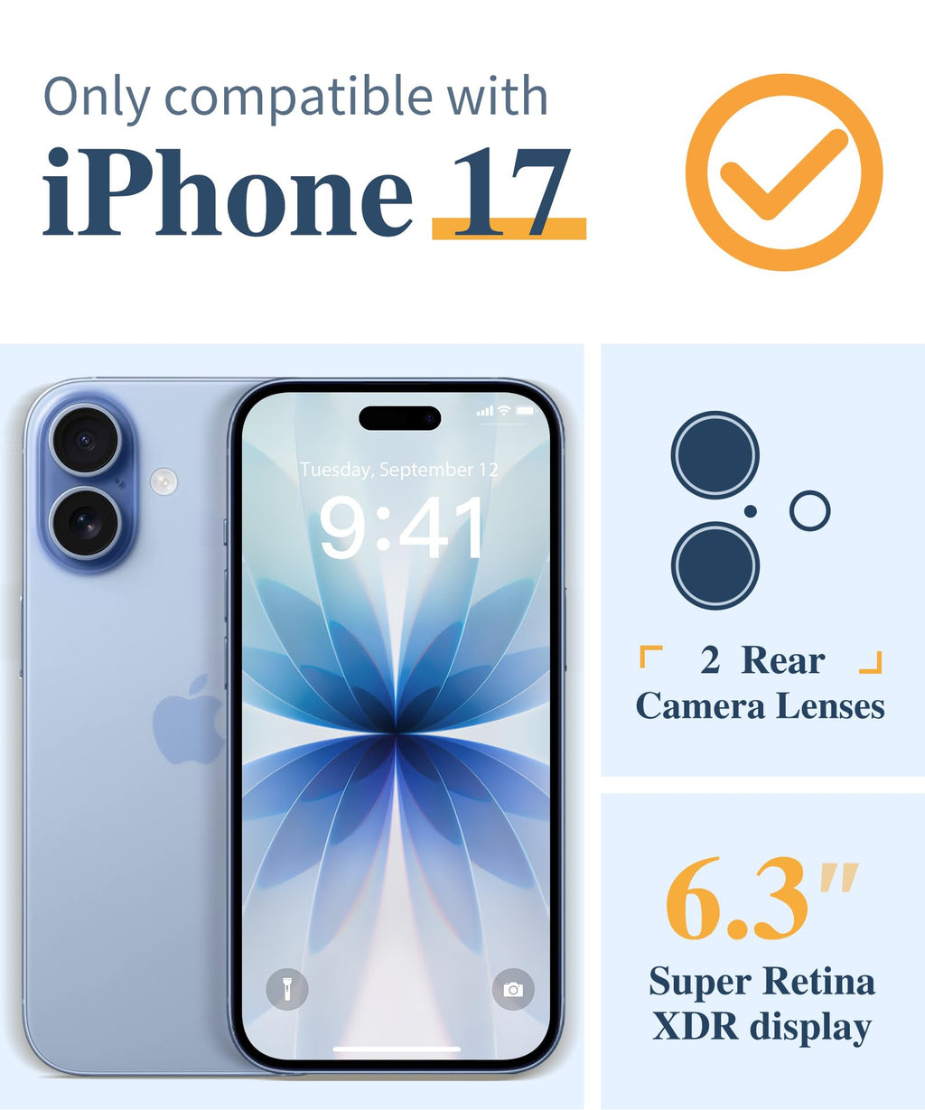 GVIEWIN for iPhone 18 Pro Max Case/17 Pro Max Case Floral Clear Slim Women
