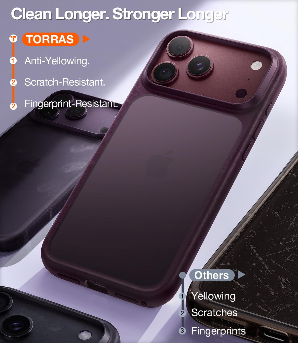 TORRAS Shockproof for iPhone 18 Pro Case Black 2026,4X Mil-Grade Protection