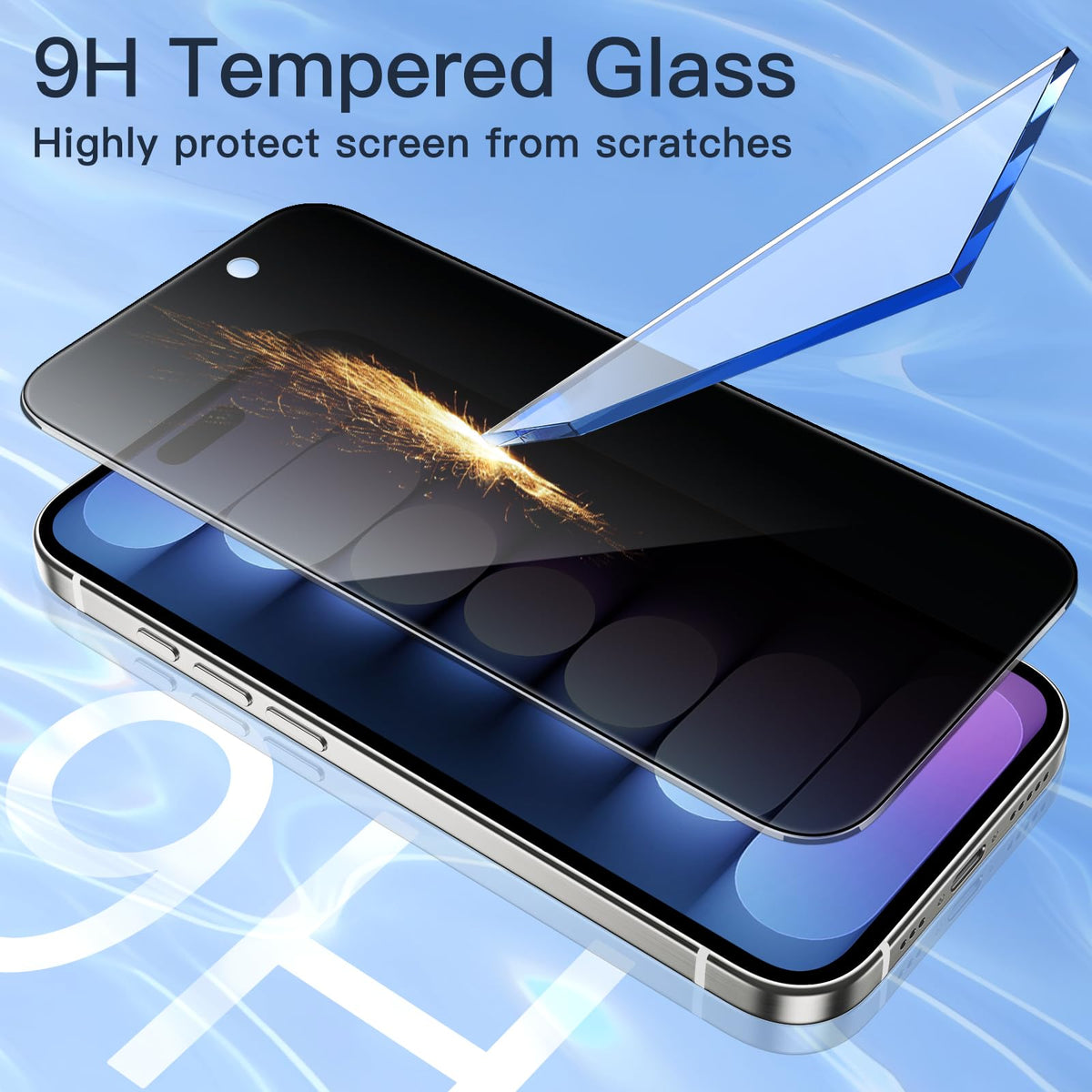 JETech Privacy Screen Protector for iPhone 18 Pro, 2-Pack