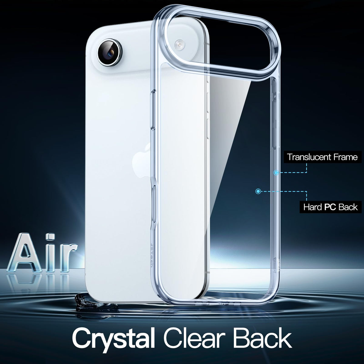 JETech Case for iPhone 17 Pro Max, Anti-Yellowing, Black