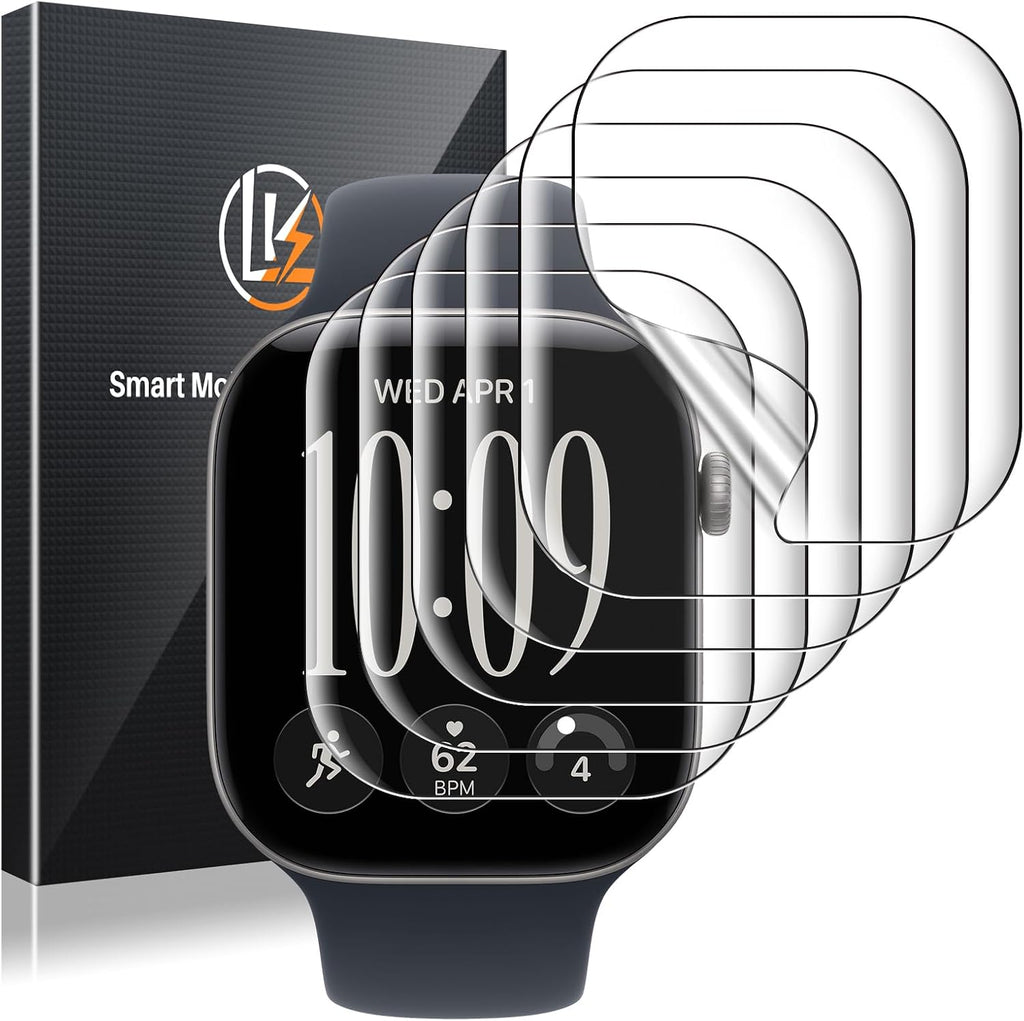 LK 6Pcs for Apple Watch Series 12/Series 11/Series 10 46mm Screen Protector