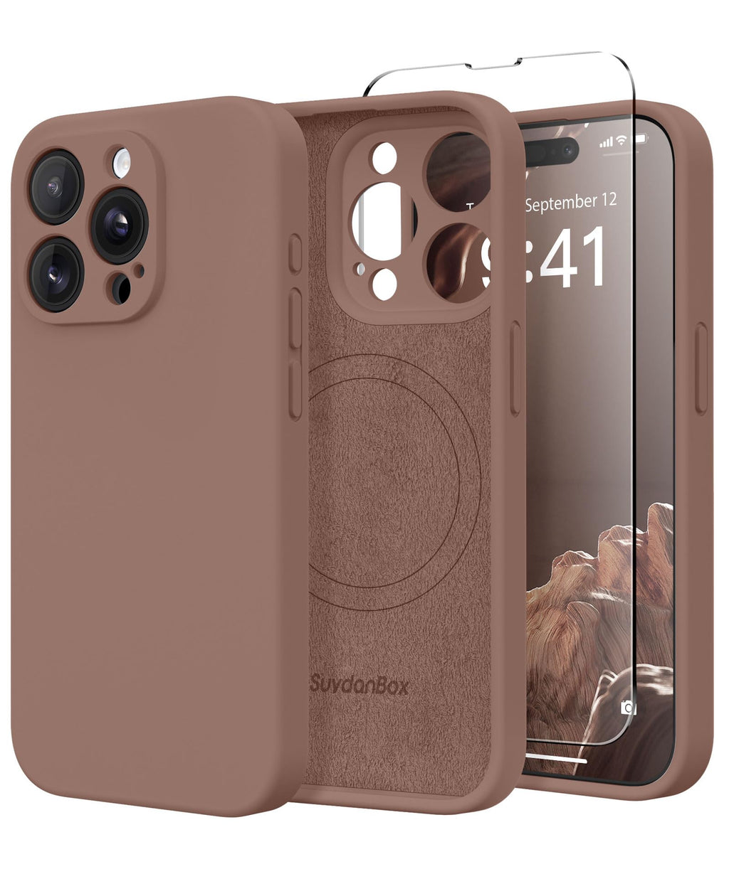 Magnetic for iPhone 12 Case Silicone White